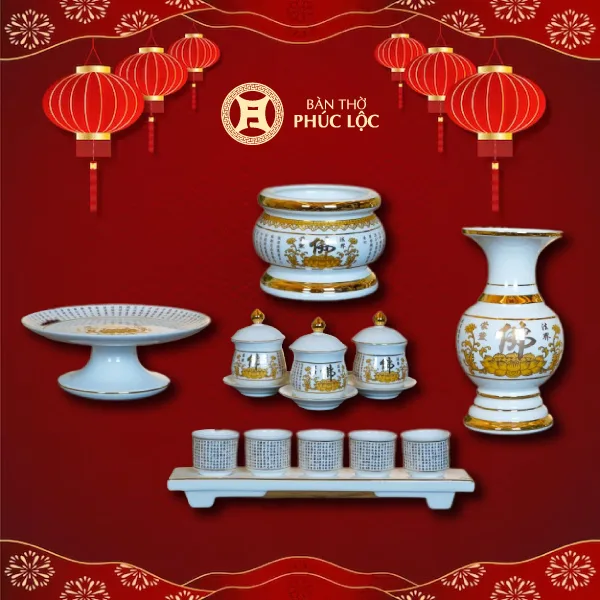 Bộ đồ thờ Hữu Hạnh