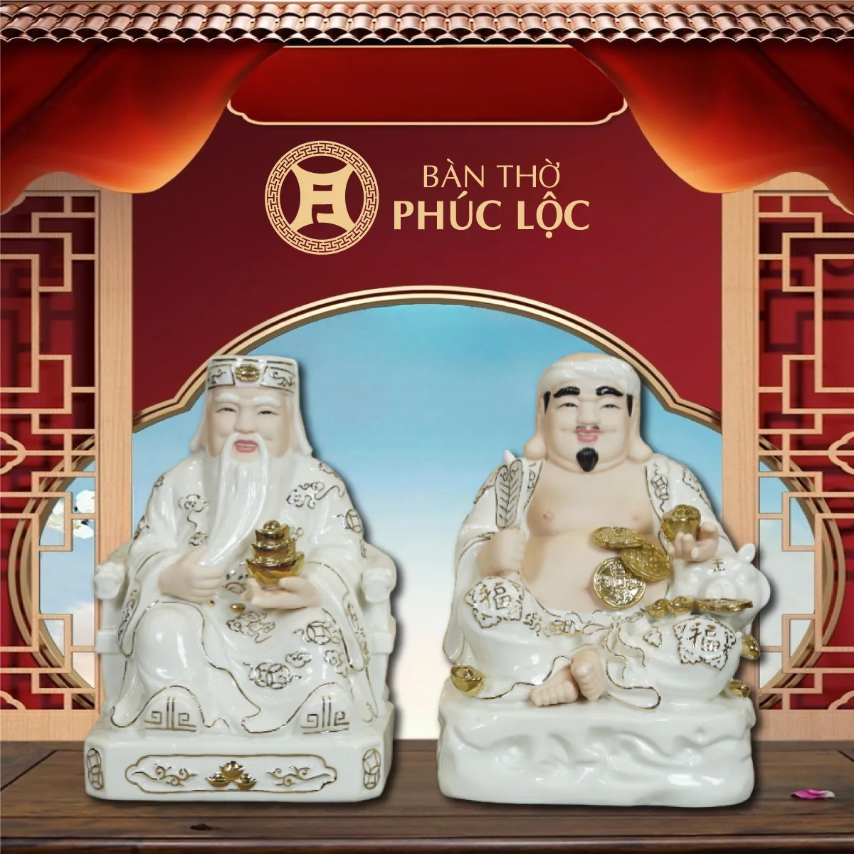 Tượng Tài Địa Bằng Sứ 03